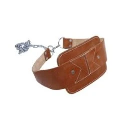 Leather Dip-Belt With Chain