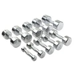 Chrome Dumbbell Set