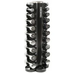 Chrome Dumbbell Set Incl. Rack